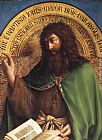 The Ghent Altarpiece St John the Baptist [detail] by Jan van Eyck